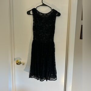 Elegant Black Lace Dress